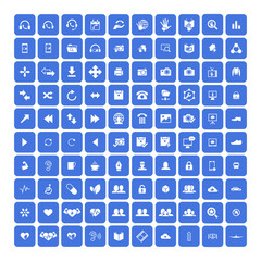 Set of 100 Universal Icons. Business, internet, web design.