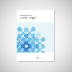 Vector pattern with abstract figure. Brochure for your business project