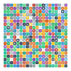 Set of 200 Universal Icons. Business, internet, web design.