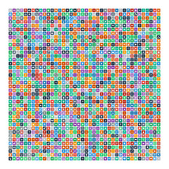 Fototapeta premium Set of 400 Universal Icons. Business, internet, web design.