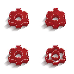 ikona 3D z obrysem zestaw © vempireart