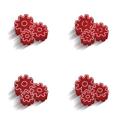 ikona 3D z obrysem zestaw © vempireart