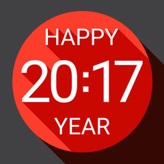 Happy New 2017 Year Web Icon Banner