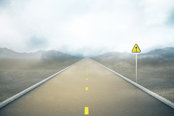 Concept of following the right way