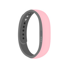 baby pink color smart band vector isolated