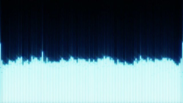 A 20 second loop of thin layered VU Meters over a black background. HD 1080.