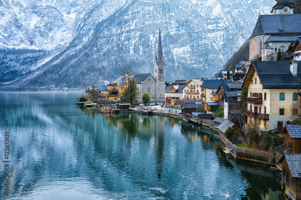 Poster Hallstatt in Austria