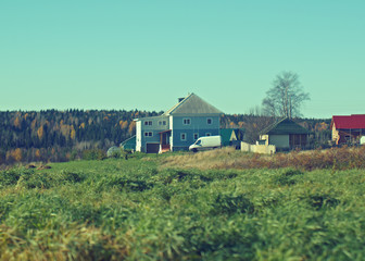 Fototapeta na wymiar Autumn rural landscape.