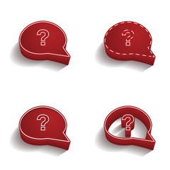 ikona 3D z obrysem zestaw © vempireart