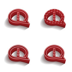 ikona 3D z obrysem zestaw © vempireart