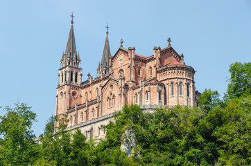 Fototapeta na wymiar basilica of santa maria la real of covadonga