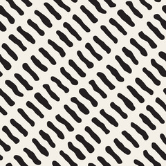 Vector Seamless Black And White Jumble Lines Pattern