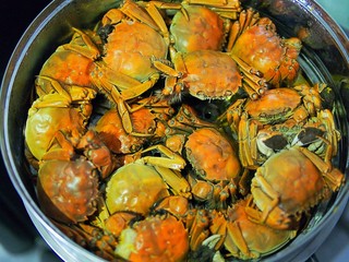 Steaming Hairy Crabs
