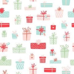 Party presents seamless pattern