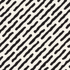 Vector Seamless Black And White Jumble Lines Pattern