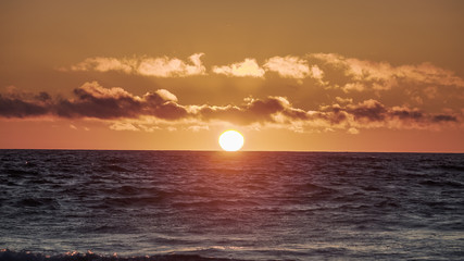 Amazing sunset at Ruby Beach, Olympic National park