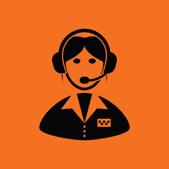 Taxi dispatcher icon
