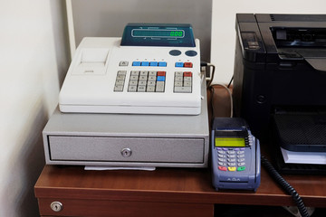 The image of cash register