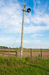 street lamp in the countryside
