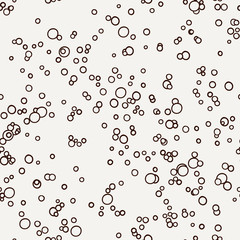 Cute circle seamless pattern with hand drawn dots.