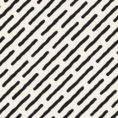 Vector Seamless Black And White Diagonal Lines Pattern