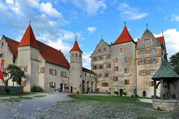 Harburg medieval castle in Bavaria, Germany
