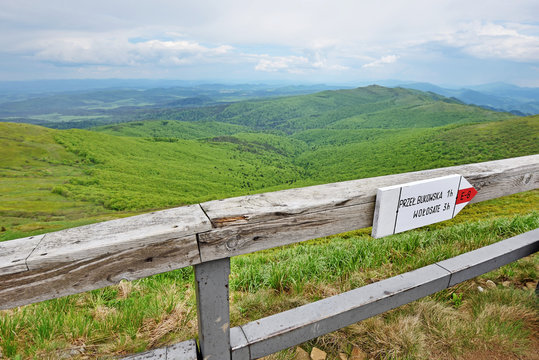 Bieszczady- widok z Halicza