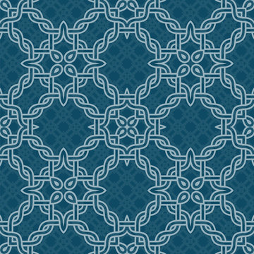 knot tribal seamless pattern