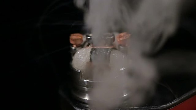 The burning of Big Electric cigarette