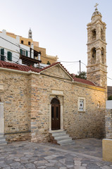 Small Catholic church in Ermoupolis, Syros island, Cyclades, Greece