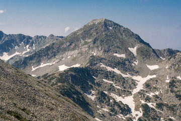 Rocky hills of Hvoynati peak, Pirin Mountain, Bulgaria