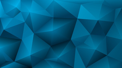 Fototapeta na wymiar Abstract low poly light blue background of triangles