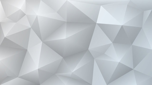 Abstract low poly gray background of triangles