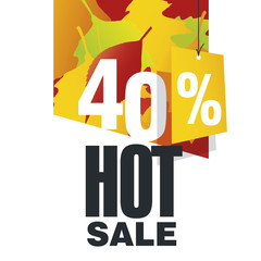 Hot sale 40 percent off autumn background