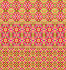 Bright abstract endless vector background. Print for fabric. Moroccan motives.