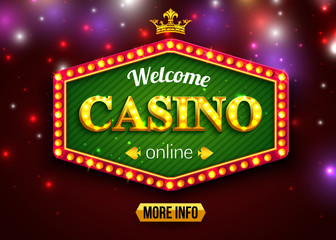 Online casino background for poster, flyer, billboard, web sites, gambling club. Vector eps 10 format.