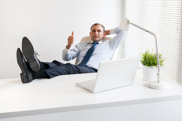 Young and successful businessman