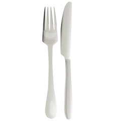 fork and knife set vector illustration