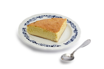 Sponge cake with milk