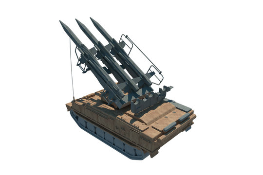 Sistema de defensa 3d misiles aislado