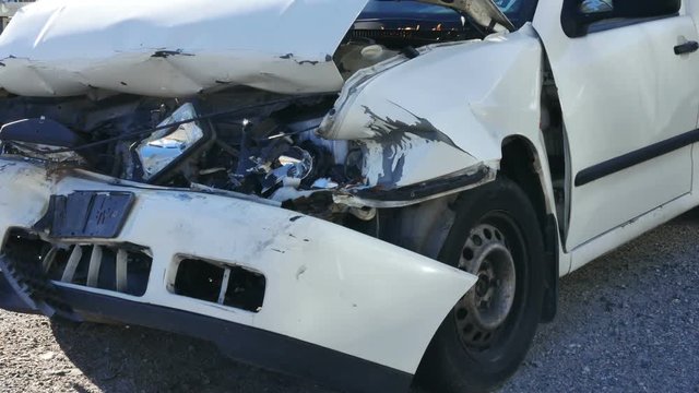 Damaged Car After Accident
