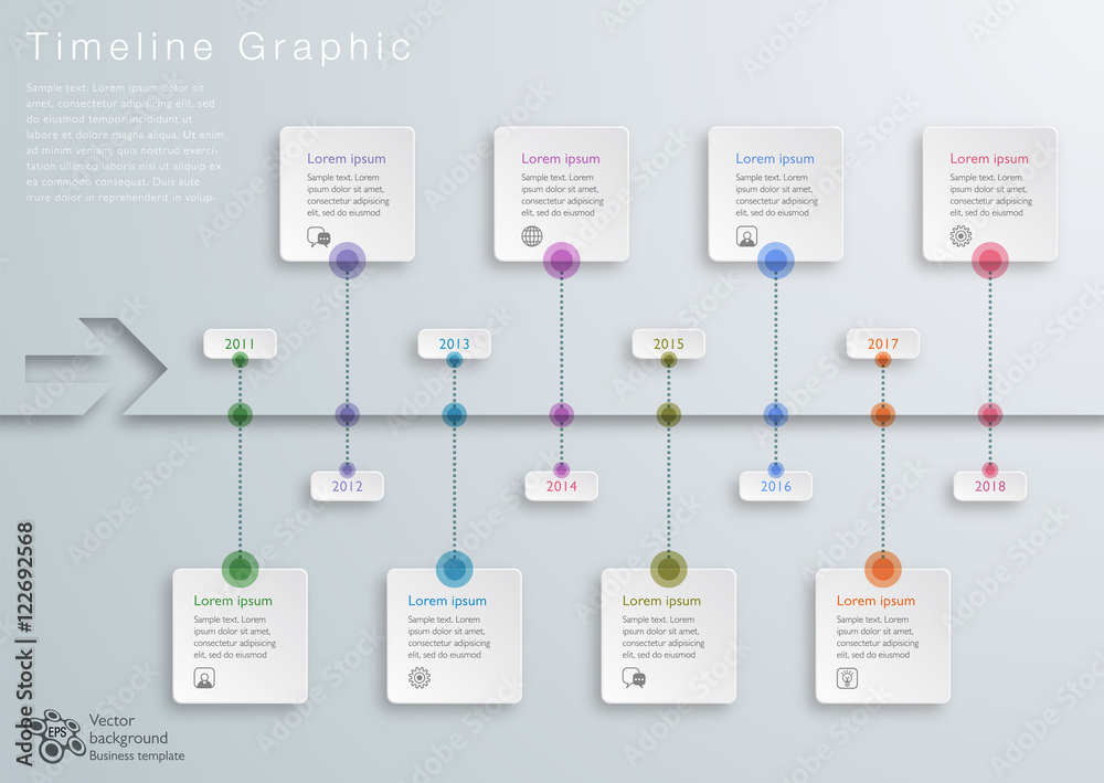 Canvas Prints timeline graphic #vector graphic