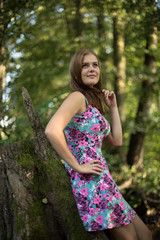 Fototapeta premium Woman nature portrait