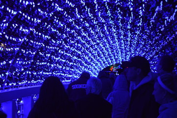 Blue light tunnel