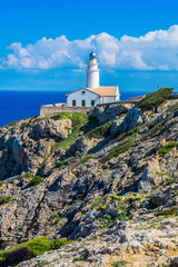Fototapeta na wymiar Lighthouse close to Cala Rajada, Majorca