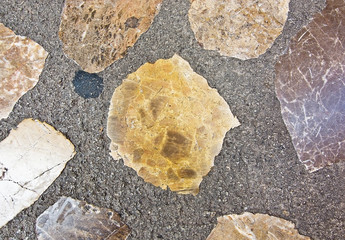 Pavement brecchia stone