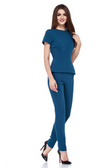 Fashion clothes catalog of style glamour sexy lady model