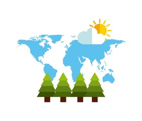 world planet earth community vector illustration design