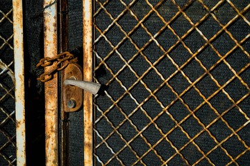 Old closed door