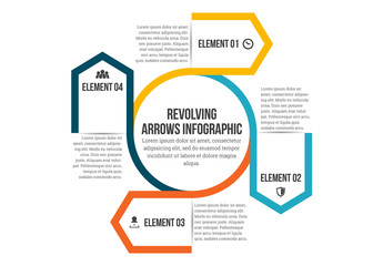 Revolving Arrows Infographic